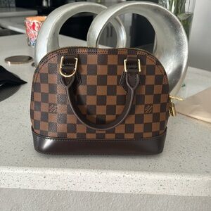 LV Checkered mini Alma style handbag